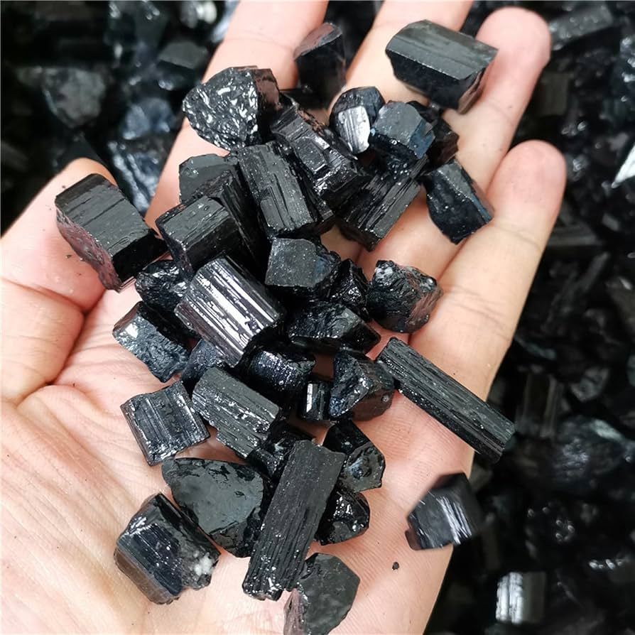 ブラックトルマリン原石　約8キロ ブラックトルマリン 原石 磨き 130g｜天然石 原石 通販キラリ石